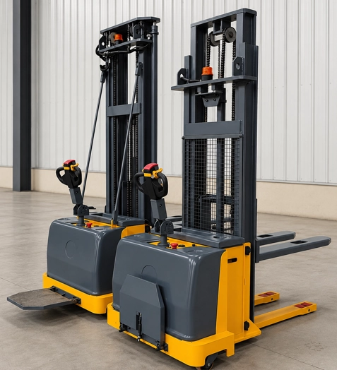 Battery Operated Electric Stacker 2000 Kg side view