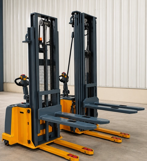 Battery Operated Electric Stacker 2000 Kg front view