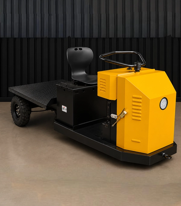 Battery Operated Three Wheel Platform Truck Side View