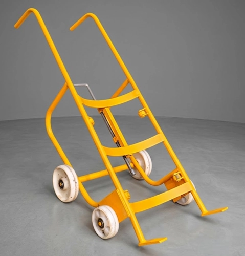Four Wheel Drum Trolley 500 Kg Front View