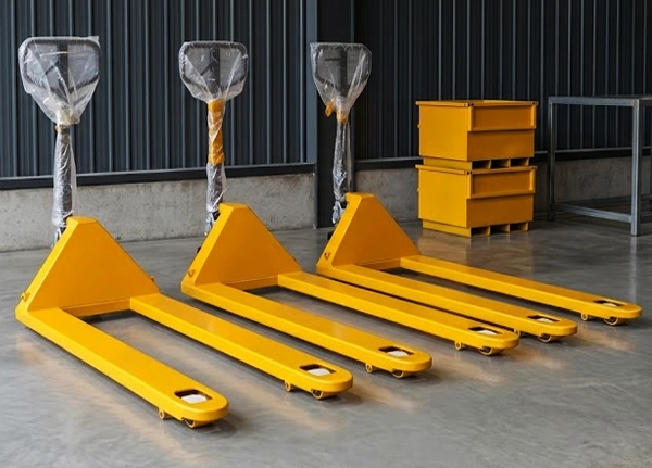 Nylon wheel pallet truck