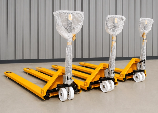 Nylon wheel pallet truck