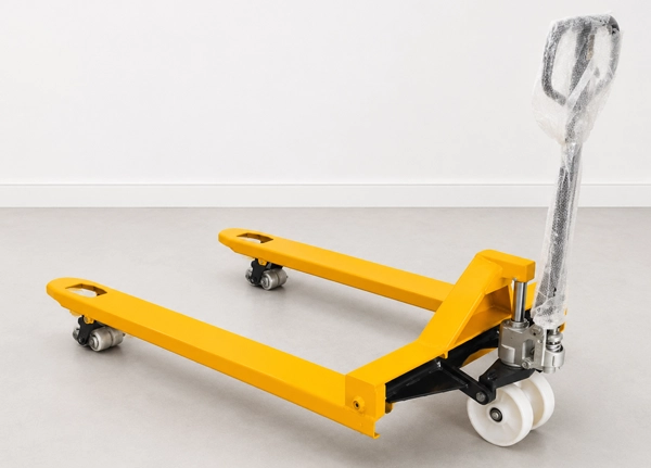 Hand pallet truck side view