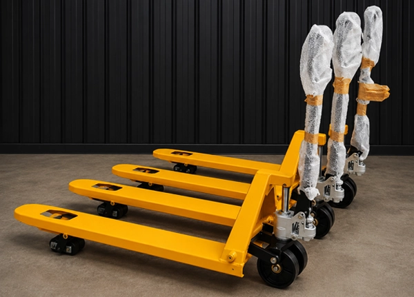 2500 kg steel wheel hand pallet truck