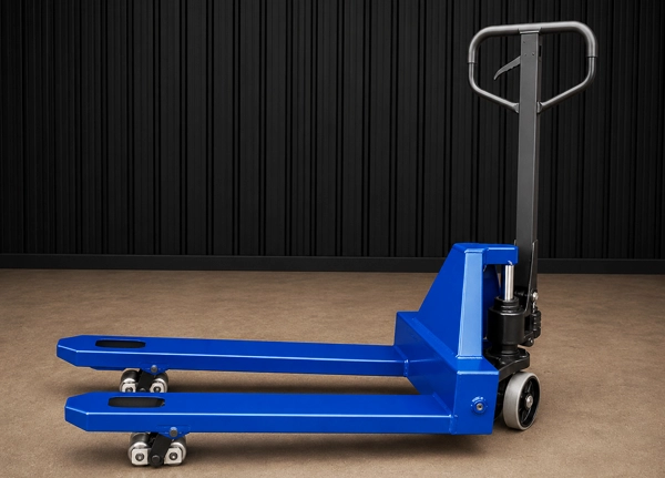 Heavy duty steel wheel pallet truck