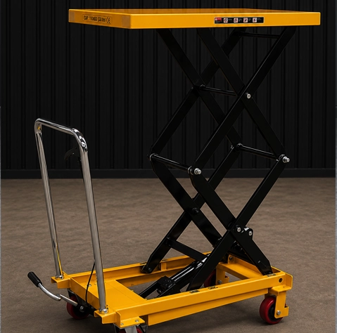 Mobile Scissor Lift 800 Kg Front View