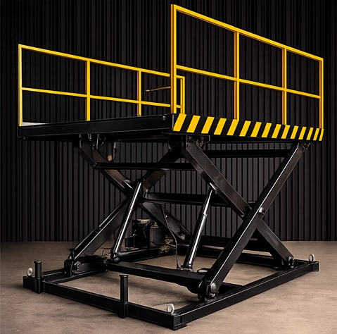 Pit Mounted Scissor Lift 2000 Kg Front View