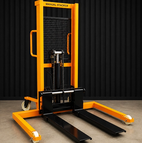 Wide Leg Manual Stacker 500 to 1500 Kg capacity